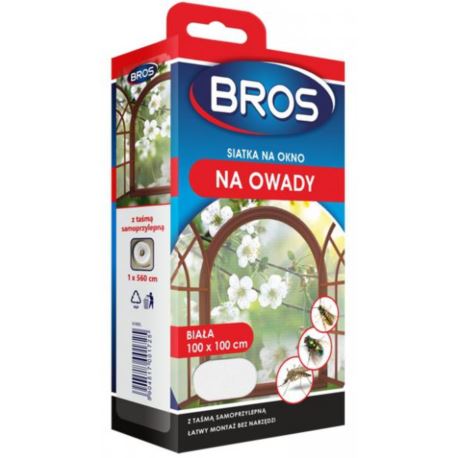 Bros- Moskitiera 100*100 biała