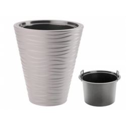 Doniczka Sahara 40 jasnoszary