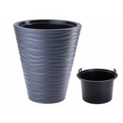 Doniczka Sahara 35cm antracyt