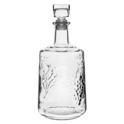 Karafka wiara z korkiem 1,5l biała ornament