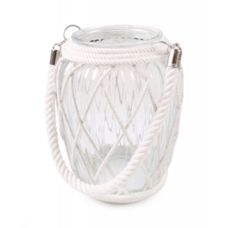 Szklany lampion ze sznurkiem LX16014A