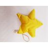 Zawieszka pluszowa gwiazdka żółta