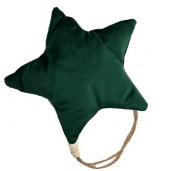 Zawieszka pluszowa gwiazdka zielona