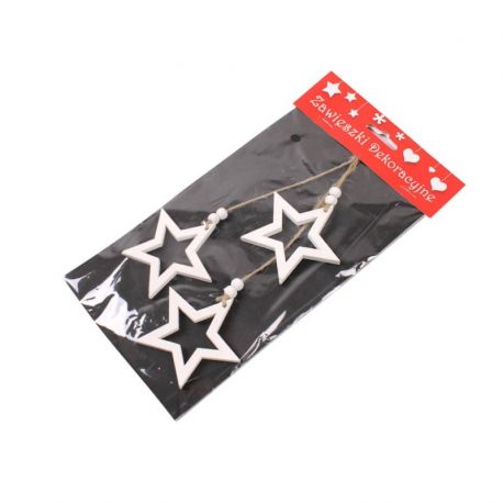 Zawieszki dekoracyjne gwiazdki 3 szt.