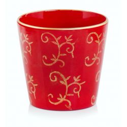 Osłonka retro 14cm czerwona