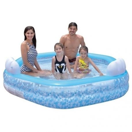 Basen familijny 2,23m x 2,11m x 58cm z kołnierzem