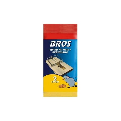 Bros- Łapka na myszy drewniana 2szt