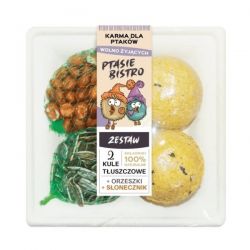 Kula tłuszczowa 2szt +słon +orzechy Ptasie Bistro
