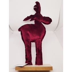 Renifer pluszowy bordo