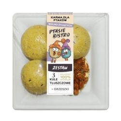 Kula tłuszczowa 3szt +orzechy Ptasie Bistro