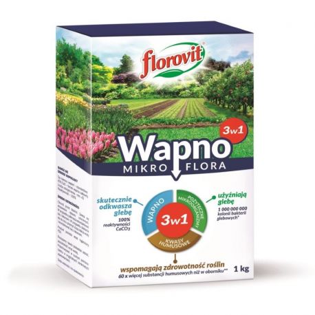 Florovit- Wapno mikroflora 3w1 1kg kartonik