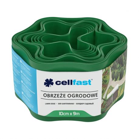 Cellfast- Obrzeża trawnik. 10cmx9m ziel.