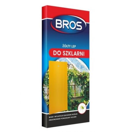 Bros- Lep do szklarni żółty 10szt