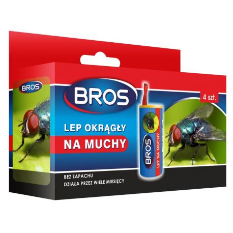Bros- Lep okrągły na muchy 4-pak